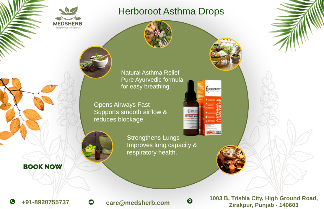 Herboroot Asthma Drops Bottle – Natural Asthma Relief